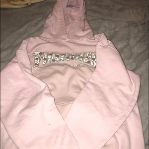 thrasher pink hoodie